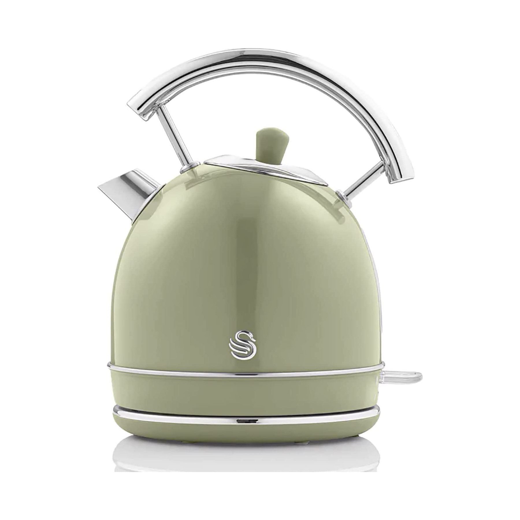 Bouilloire SWAN Retro SK14630GNEU, 1,8L, Acier Inox