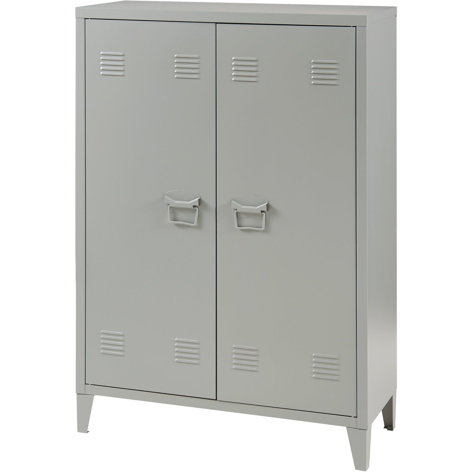 Armoire HELLOSHOP26 Casier de bureau métallique à 2 portes 1