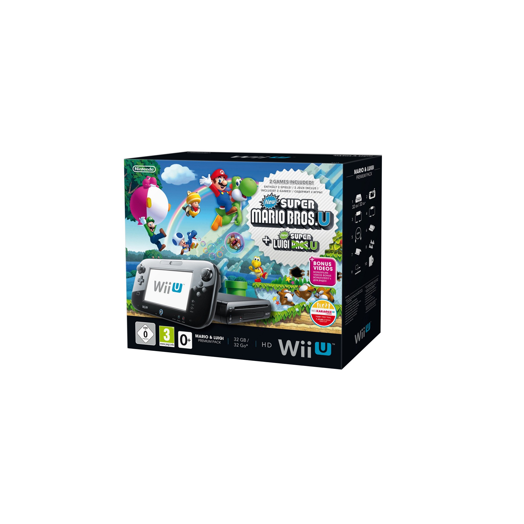 Console Wii U NINTENDO Wii U 32Go New Super Mario U + Luigi U Reconditionné