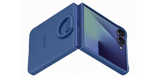 Coque SAMSUNG Galaxy Z Flip 7 anneau Bleu Nuit