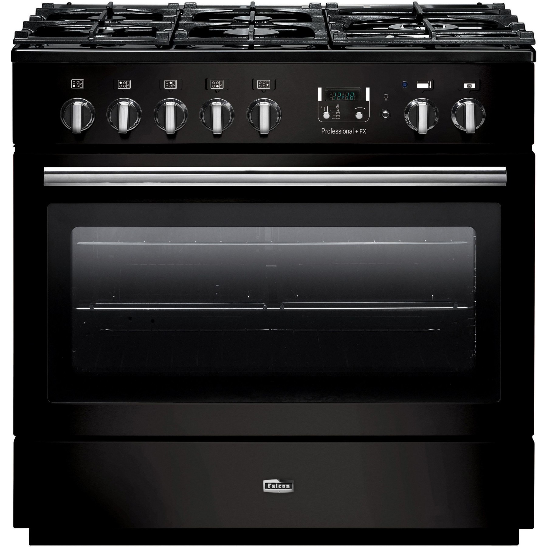 Piano de cuisson gaz FALCON PROFESSIONAL+90 FX MIXT NOIR BRILLANT