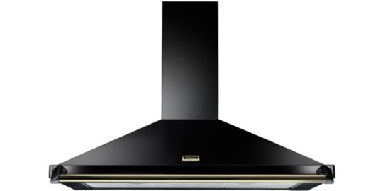 Hotte décorative murale FALCON 110 NOIR BAR/BADG LAITON