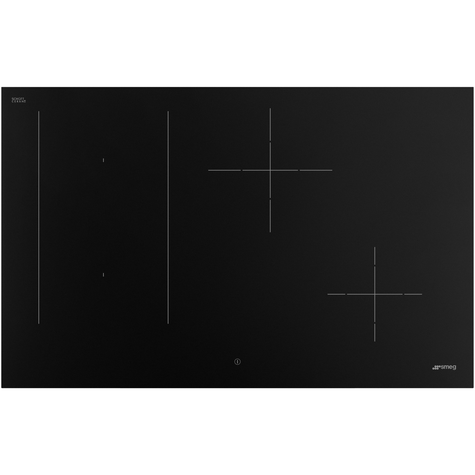 Plaque induction SMEG SIM3844N  Noir Mat