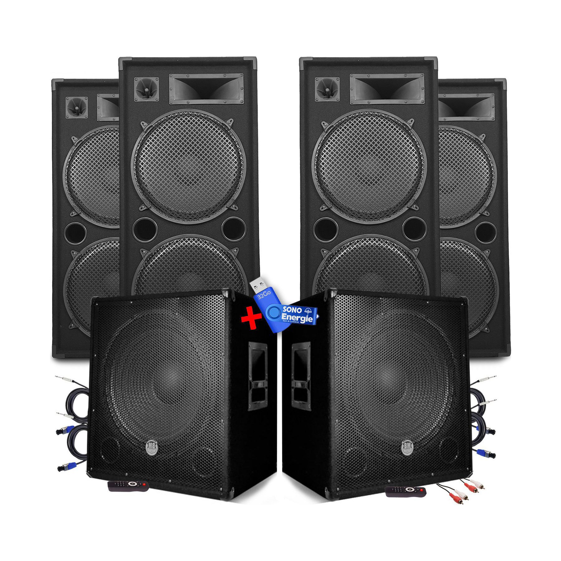 Pack sono NONAME Pack Sonorisation BM SONIC MEGA BASSES C