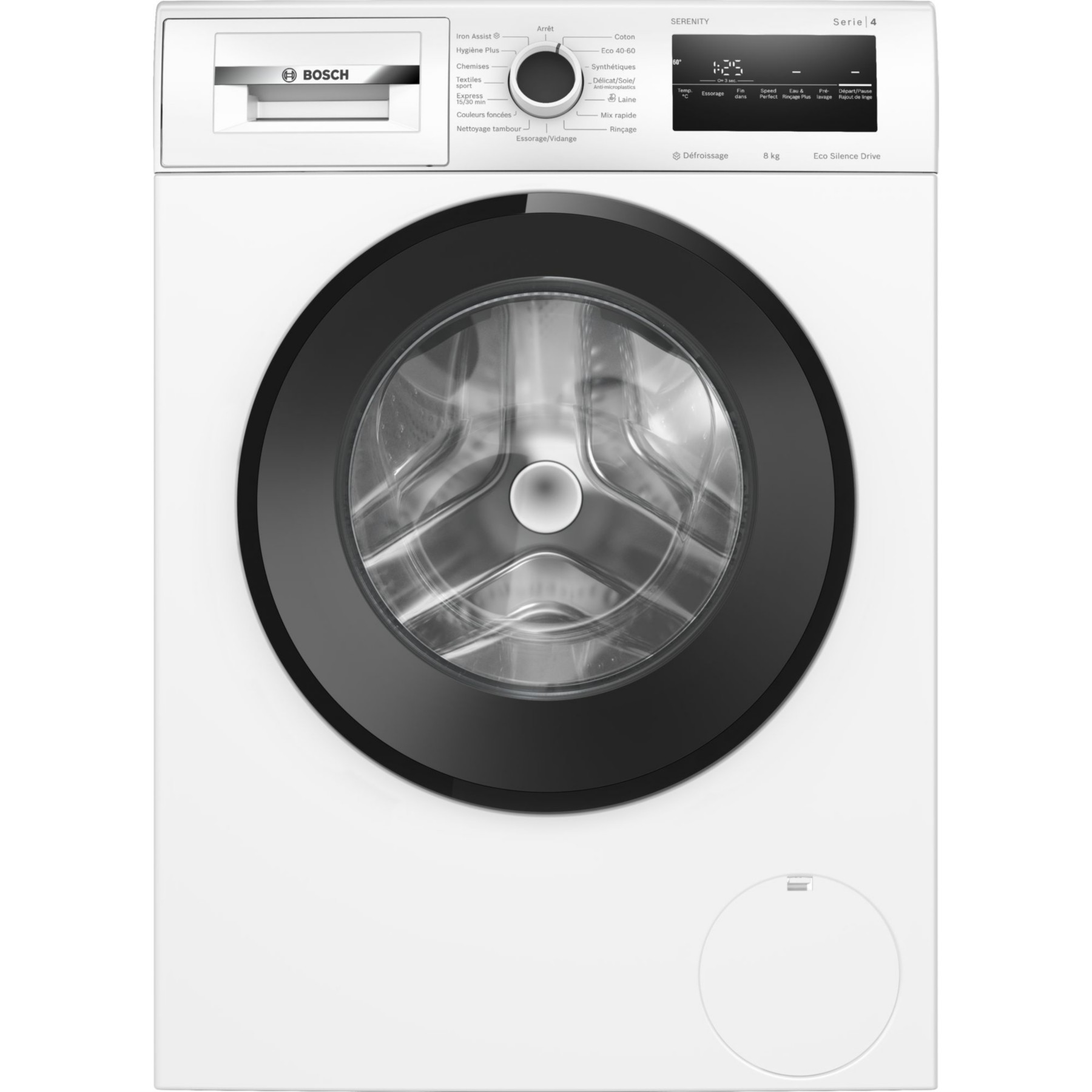 Lave linge hublot BOSCH WAN2827QFR - 8 kg - 1400 tr/min - Classe A - Moteur induction