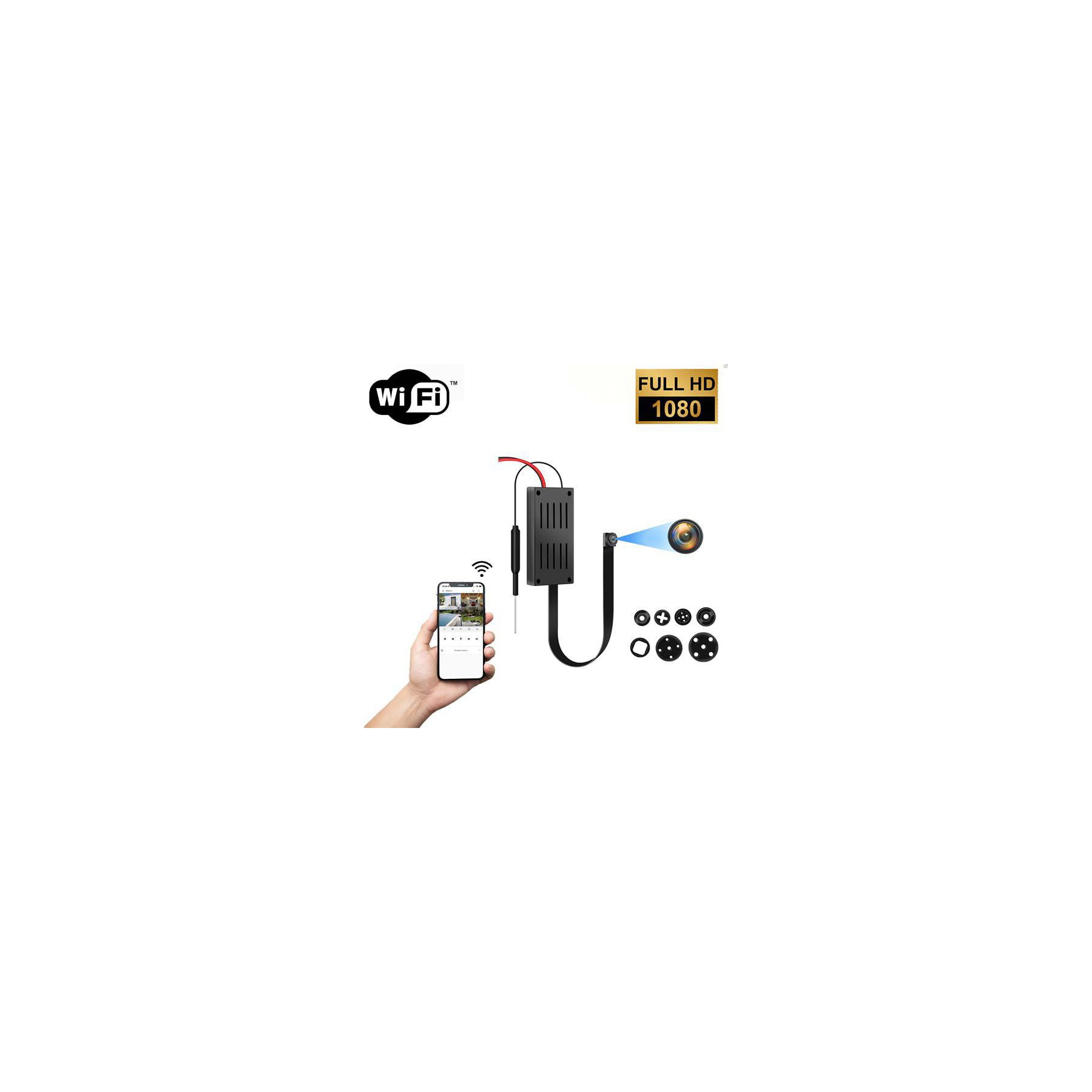 Caméra espion KOMELEC Caméra espion miniature WiFi 1080P