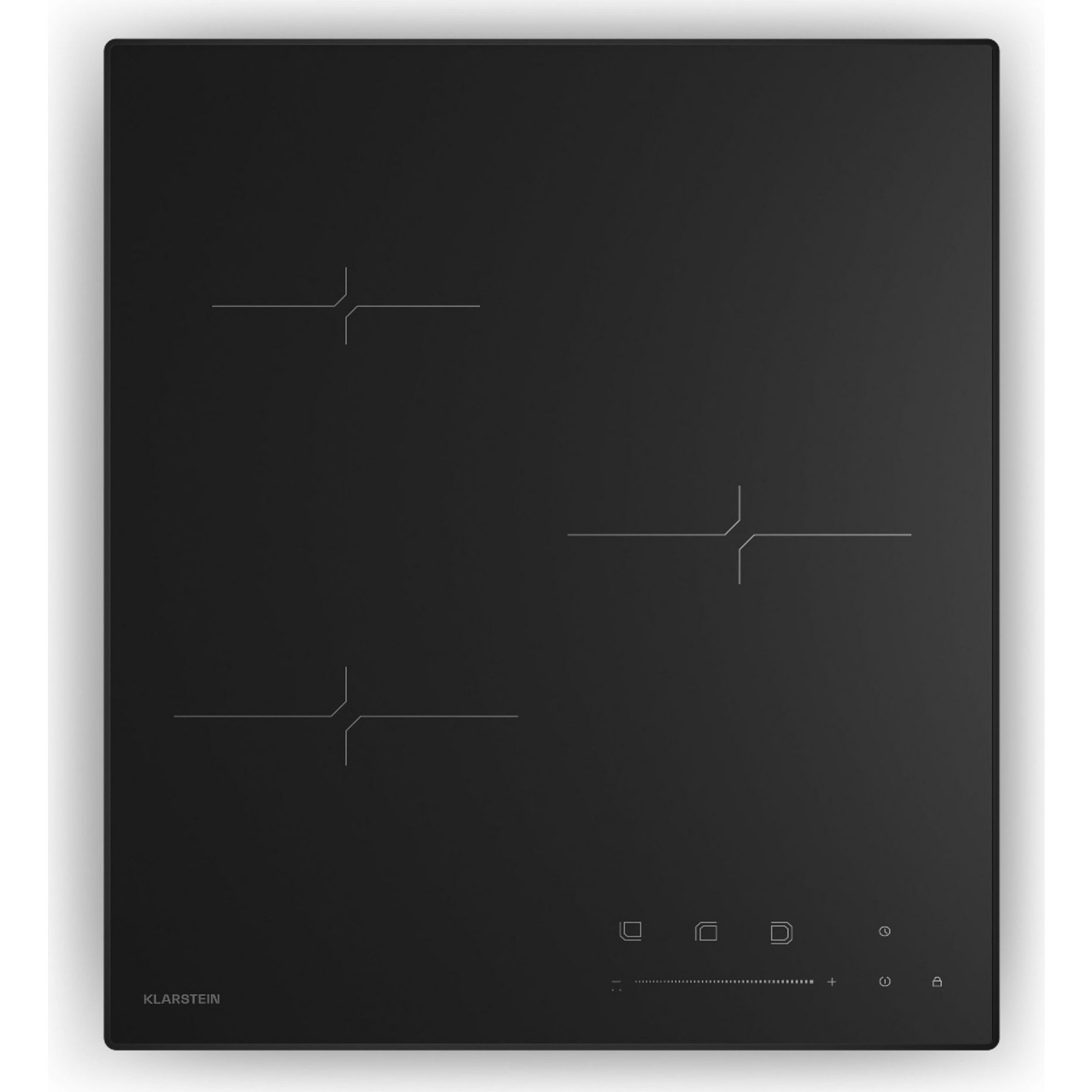 Plaque induction KLARSTEIN Velaire 3 zones 5500 W 45 cm Noir