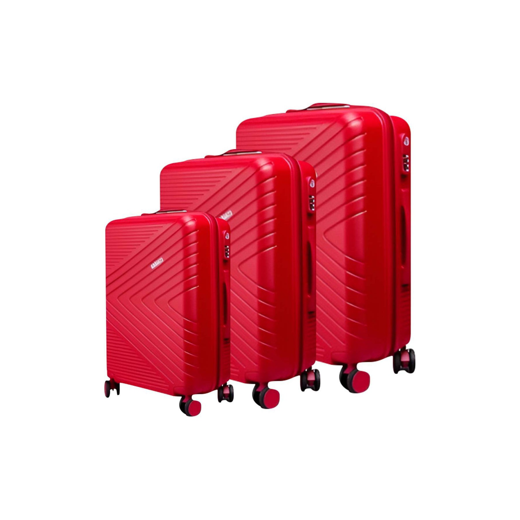 Valise AVIZAR Texturées Chevron Strié avec Serrure TSA