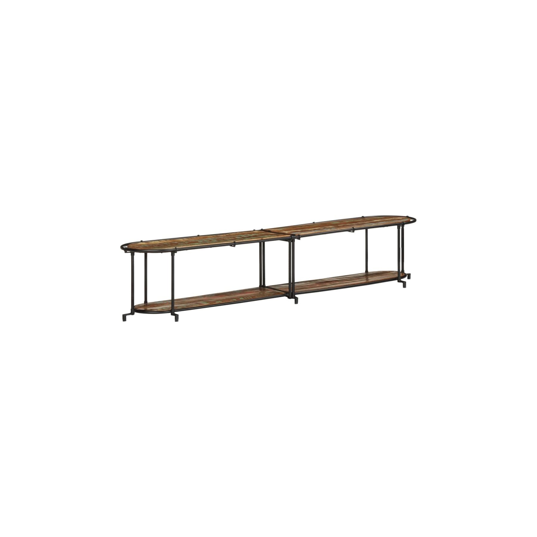Meuble TV HELLOSHOP26 Meuble TV grand espace de rangement styl