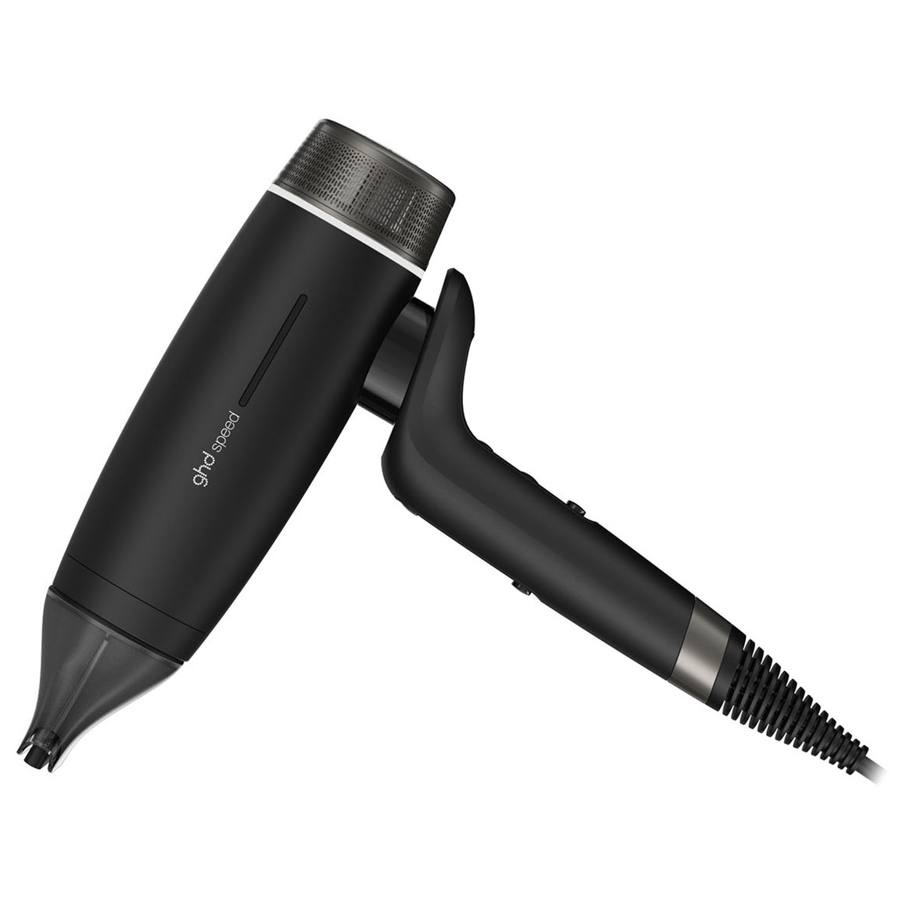 Sèche cheveux professionnel GHD ultra-rapide Speed noir mat : moteur numérique et technologie ionique pour un fini professionnel