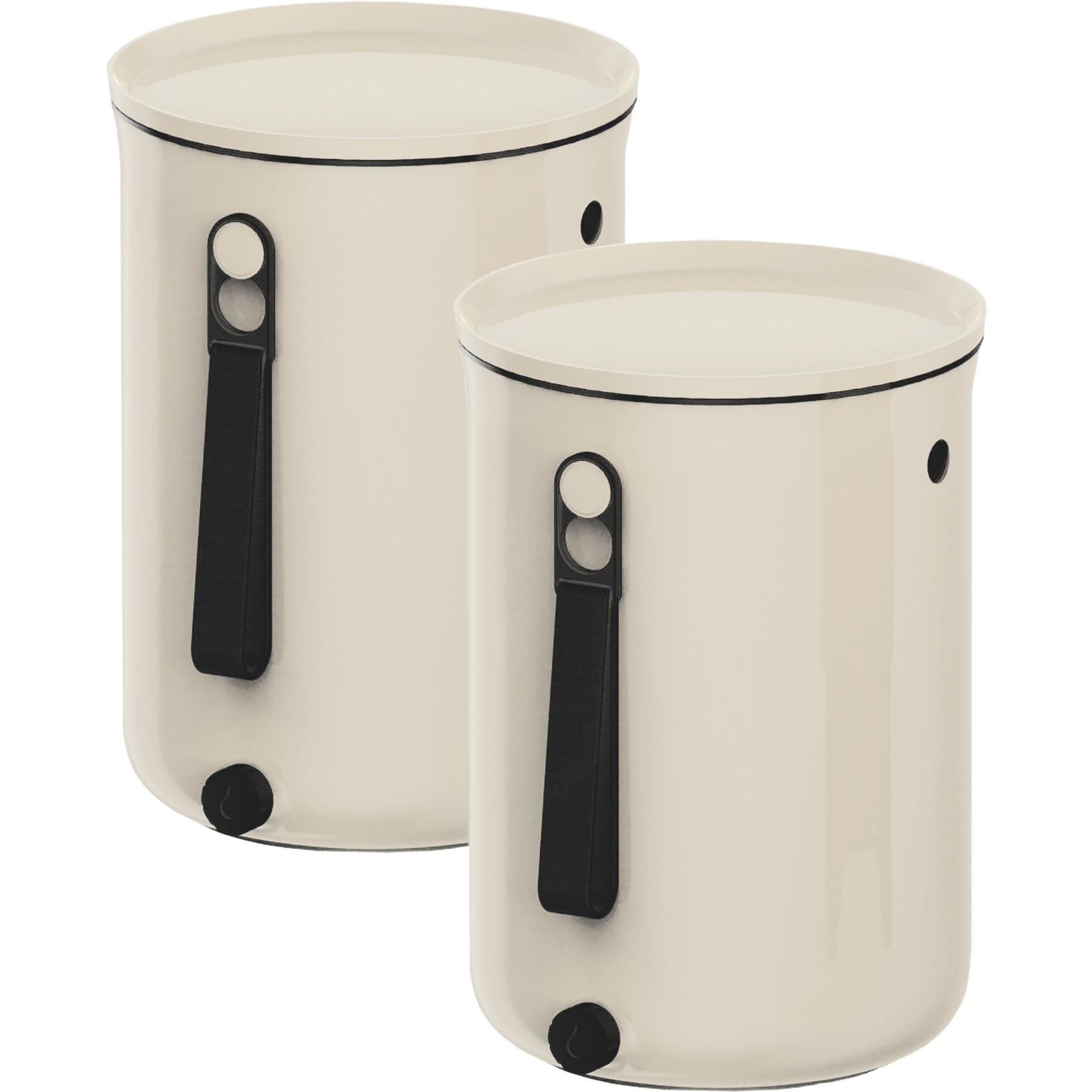 Composteur de cuisine BOKASHI Organico 2 set de 2 bacs 9.6L blanc