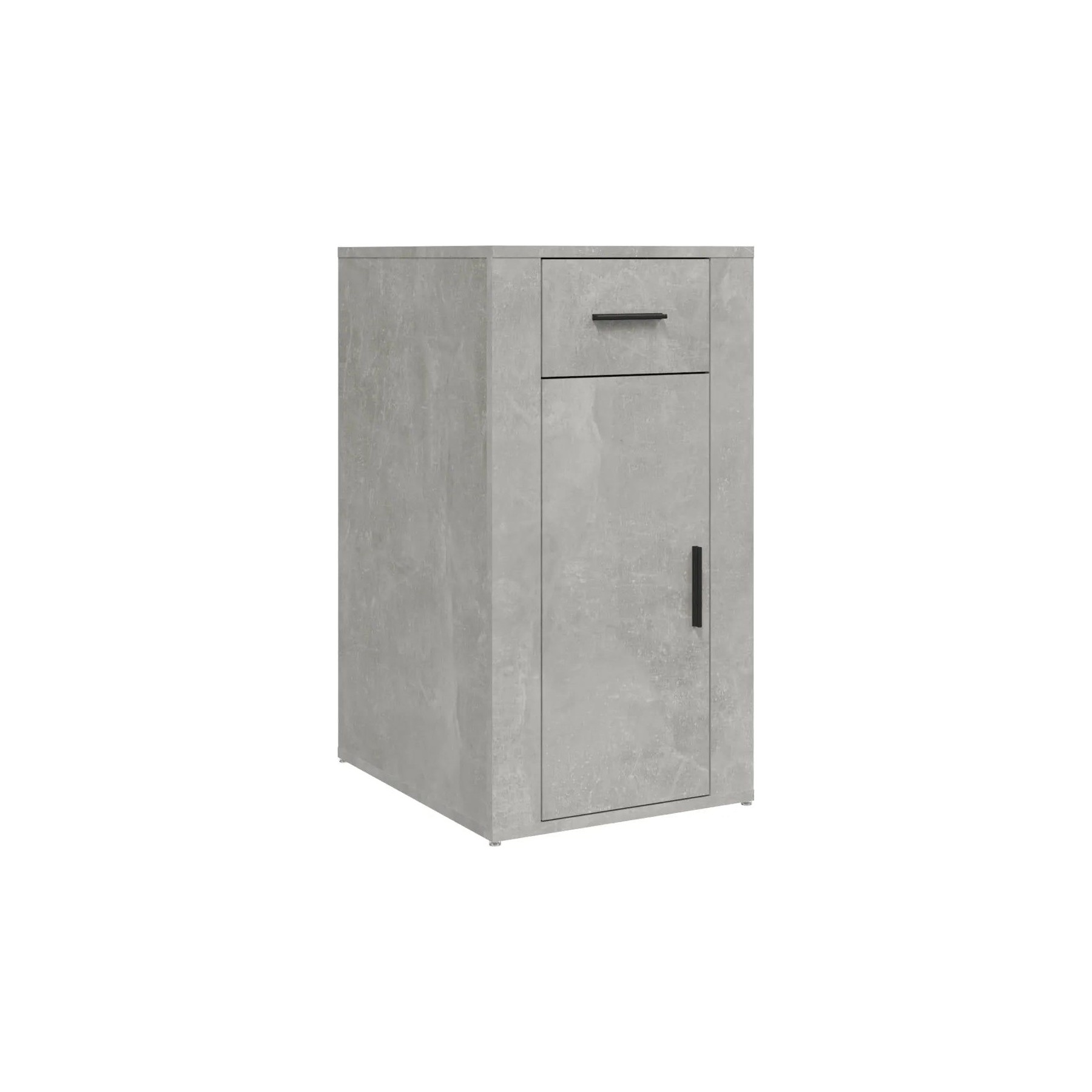 Armoire HELLOSHOP26 Armoire de bureau moderne grise béton 40