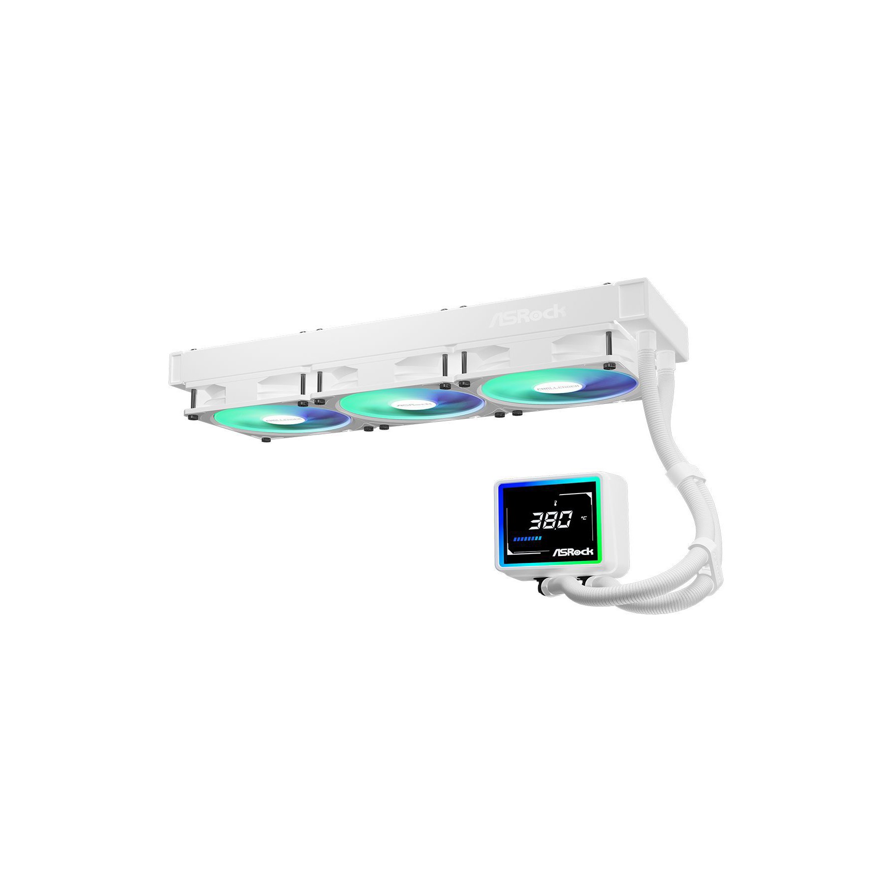 Kit de refroidissement ASROCK Challenger Digital - 360 mm Blanc