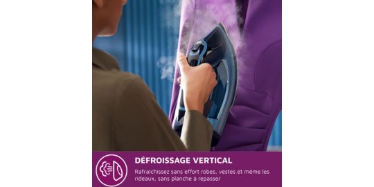 Fer à repasser PHILIPS DST8020/20 fer à vapeur Série 8000 Bleu clair, 3000W