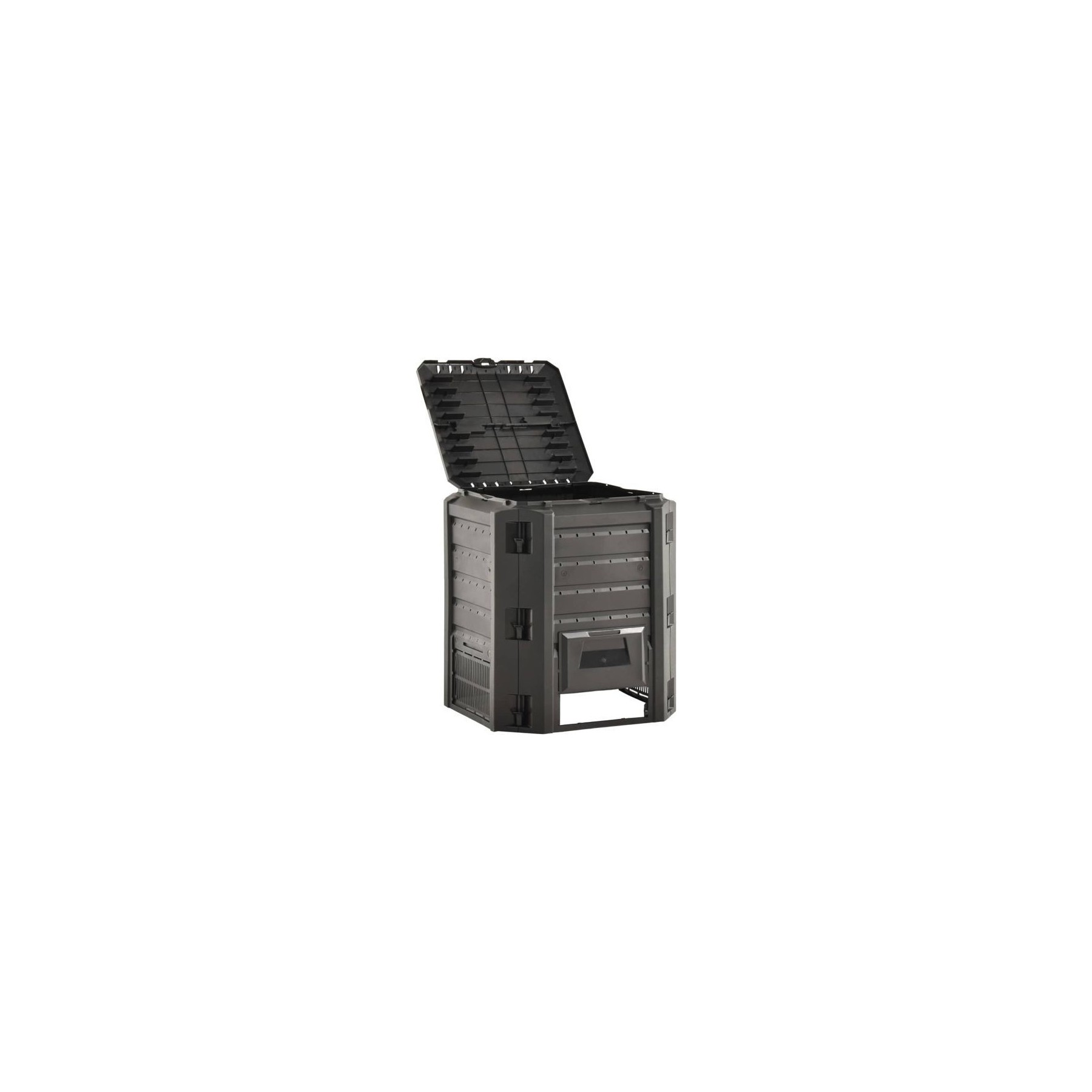 Composteur de jardin VIDAXL Plastique 380 l Noir