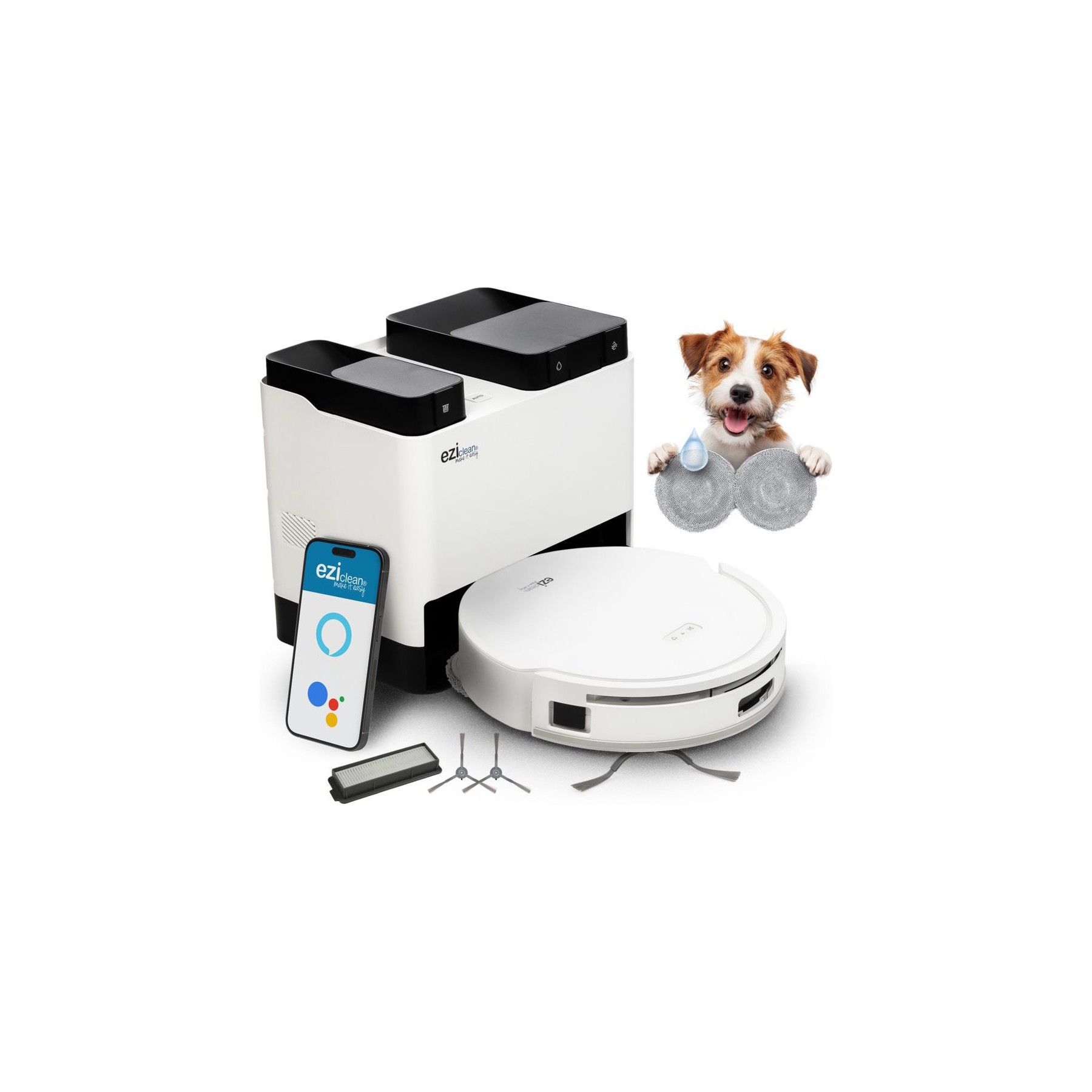Robot Aspirateur Laveur EZICLEAN All In One Z12 Ultra