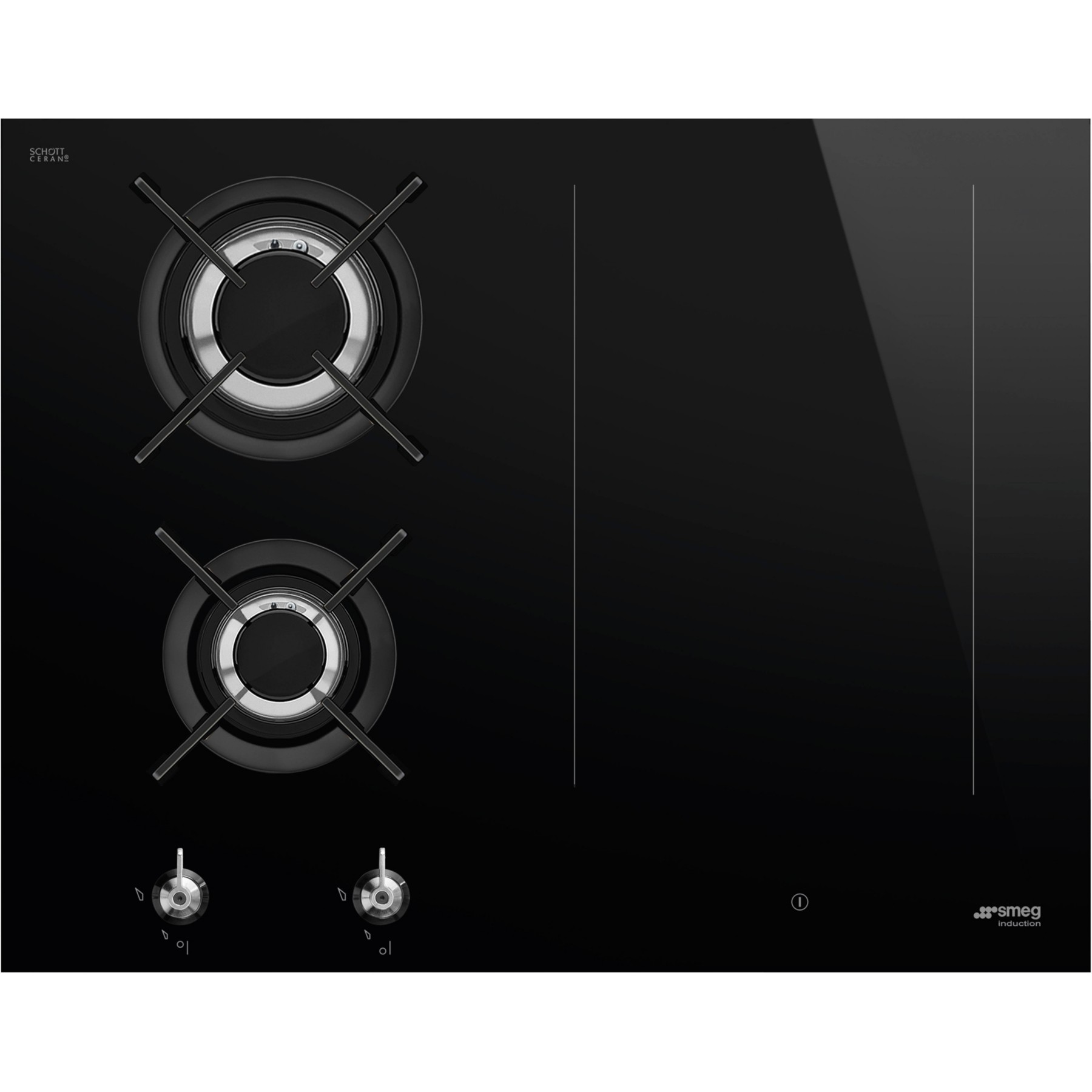 Plaque mixte induction gaz SMEG PM3643D