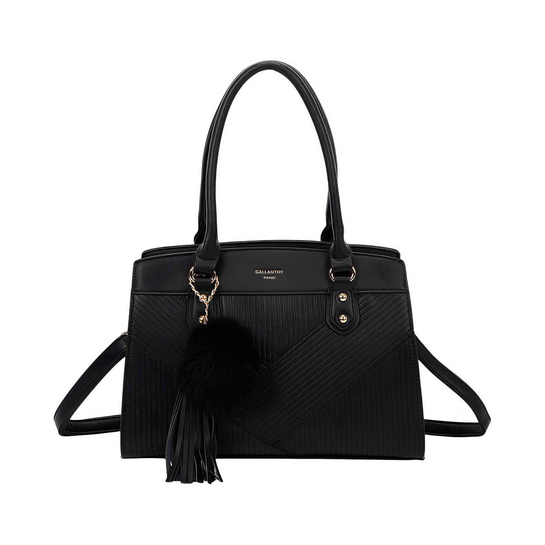 Sac bandoulière GALLANTRY pour Femme Cléo avec Pompon Décoratif
