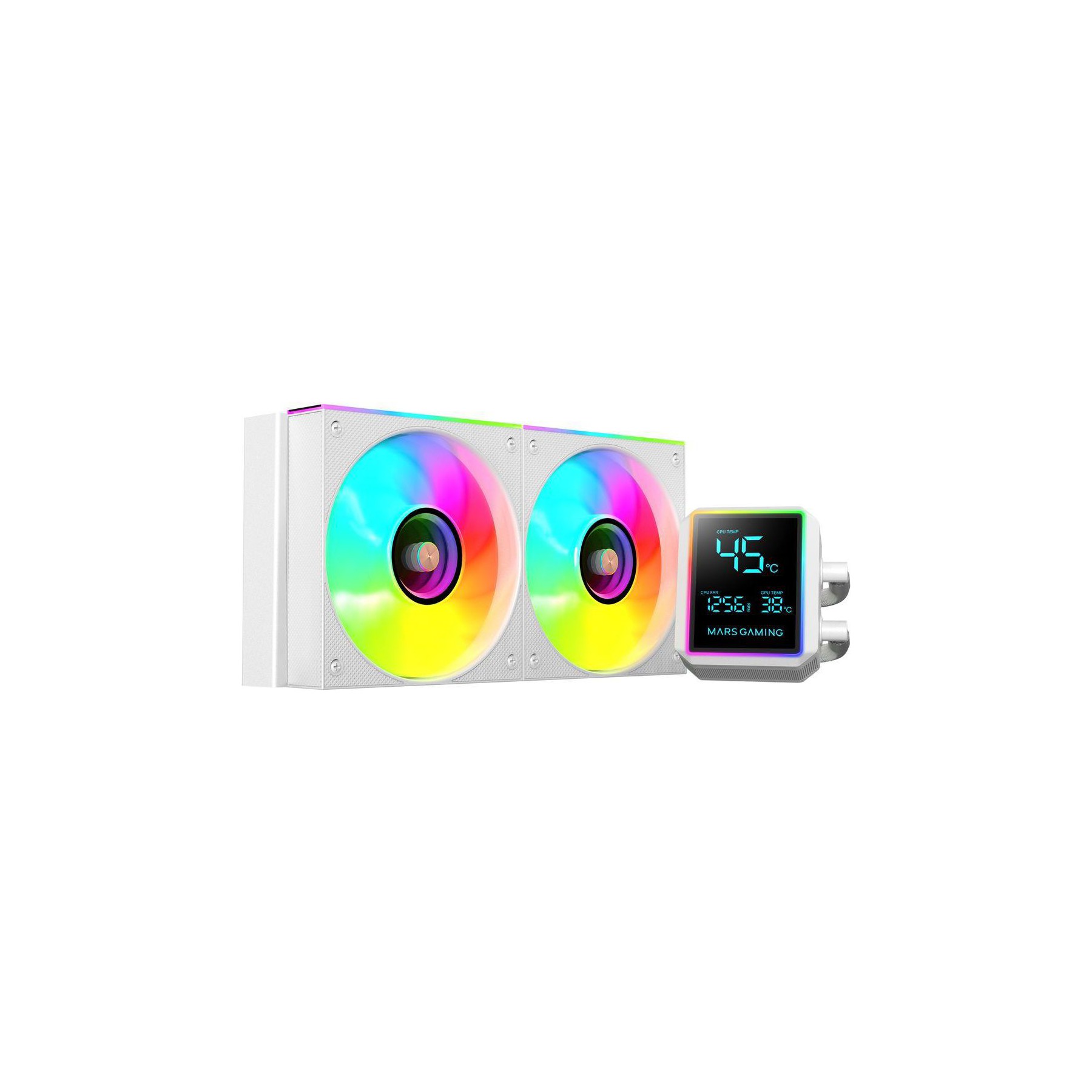 Kit de refroidissement MARS GAMING LCD Pro - 240 mm Blanc