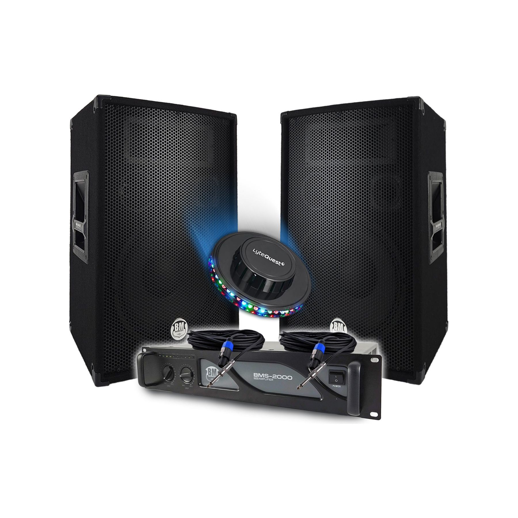 Pack sono BM SONIC Pack Sono DJ BM SONIC Ampli 2000W Paire