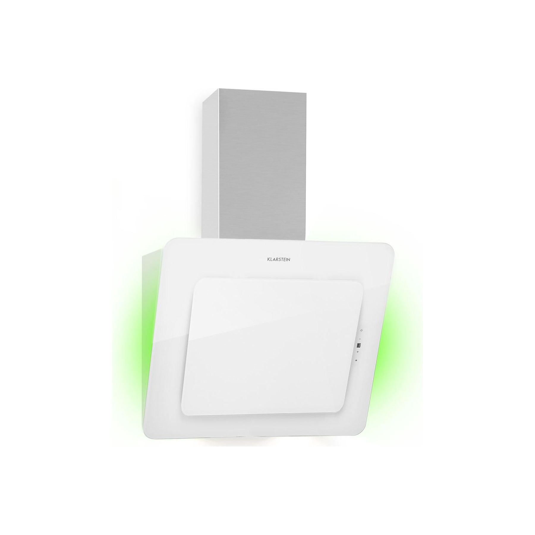 Hotte décorative murale inclinée KLARSTEIN Helena 60cm 595 m³/h Classe A blanc
