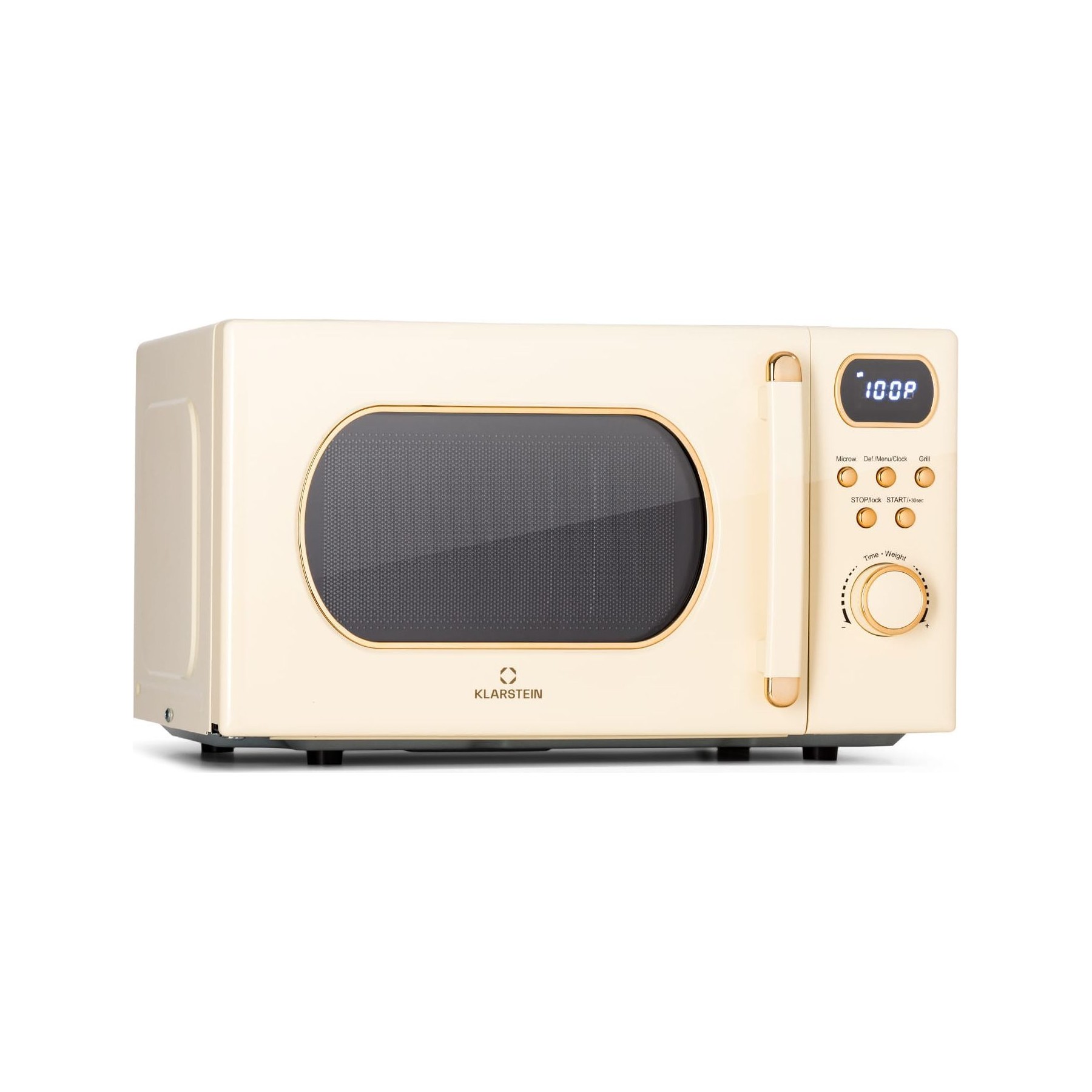 Micro ondes grill KLARSTEIN Julieta grill 20L 800 W Ø25,5cm Beige