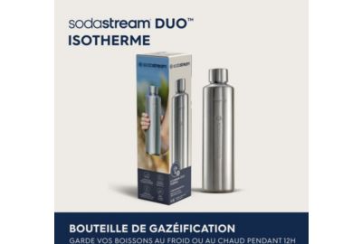 Bouteille SODASTREAM 0.8L Métal DUO Isotherme
