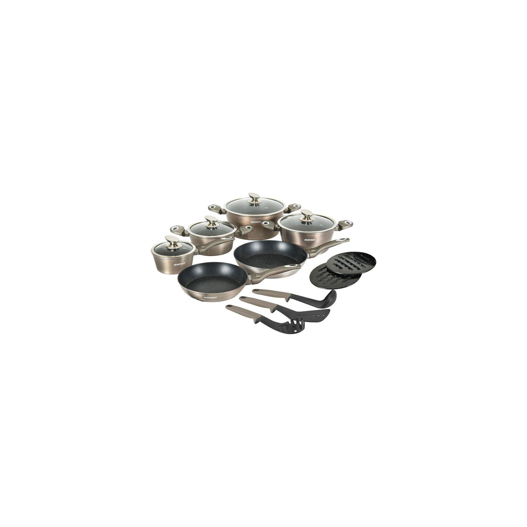 Batterie de cuisine HERZBERG HGMETCR15-CAR