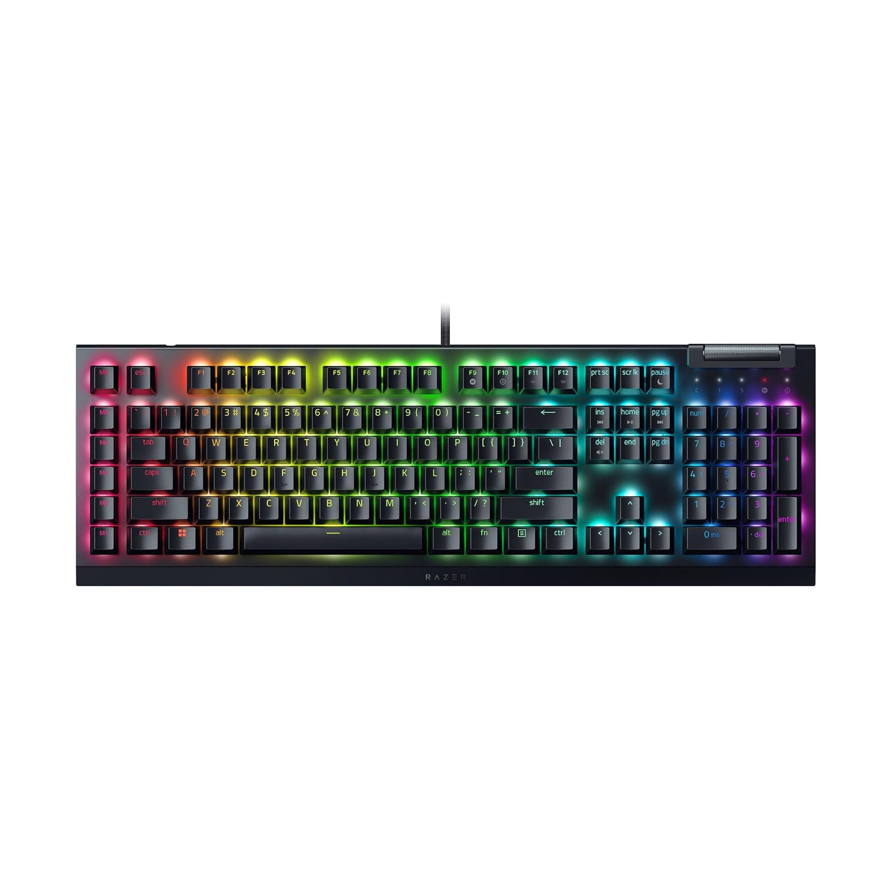 Clavier gamer RAZER BLACKWIDOW V4 X SWITCH JAUNE