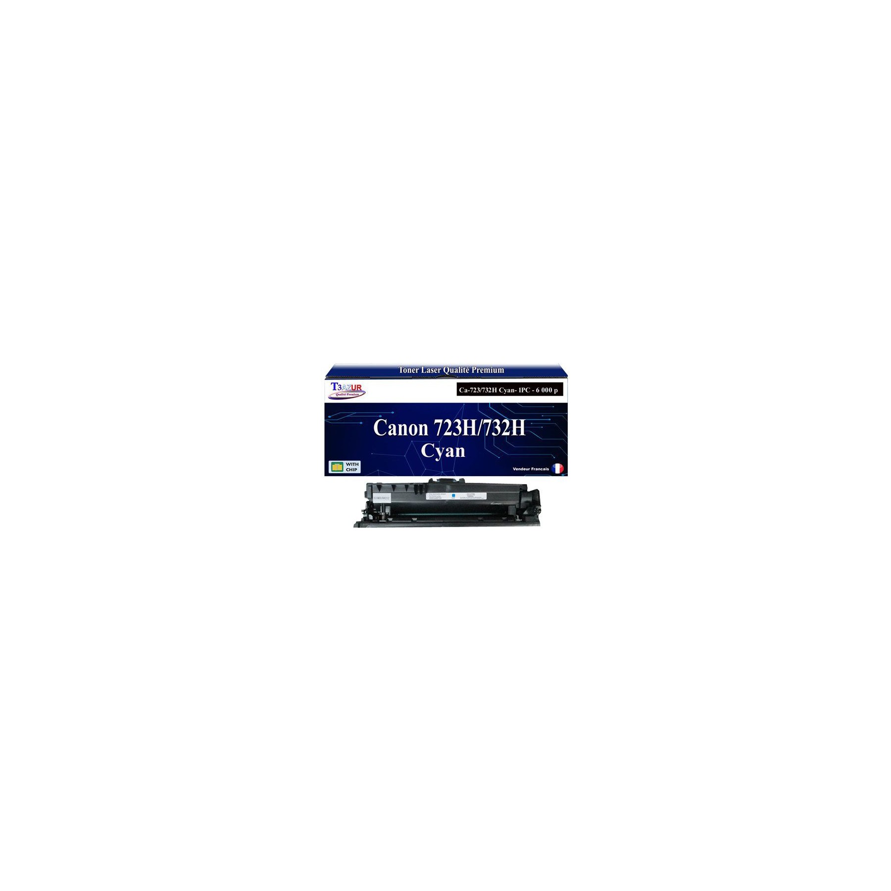 Toner T3AZUR pour Canon LBP7750Cdn 723H 732H C