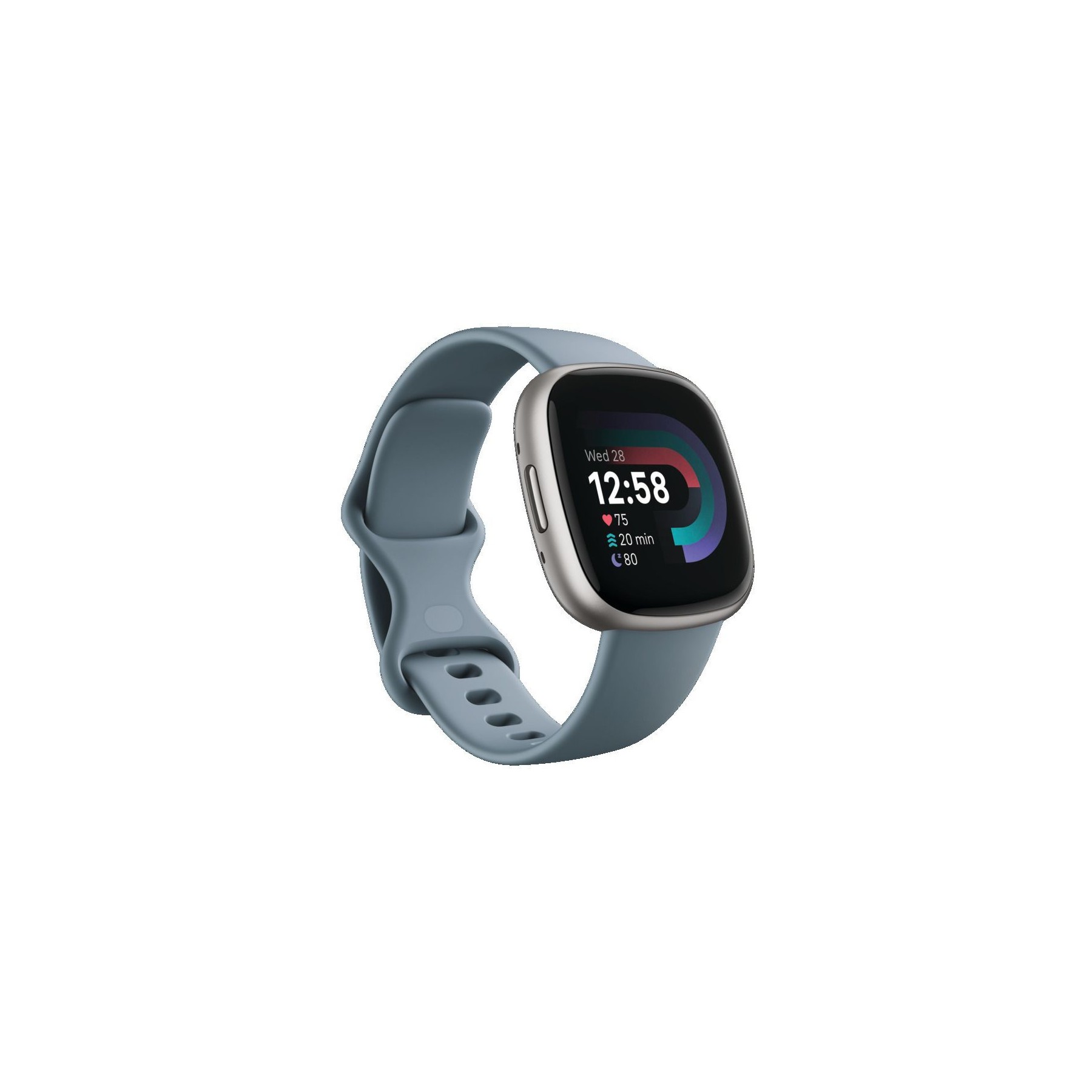 Montre santé FITBIT Versa 4 Aluminium Platine et bleu