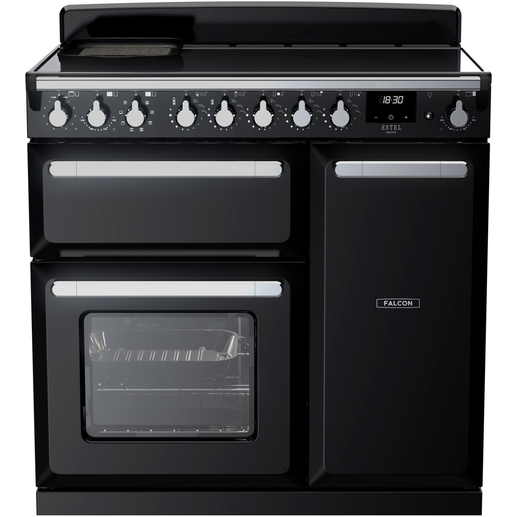 Piano de cuisson induction FALCON ESTEL DELUXE TAB IND 90 CM NOIR BRILLANT