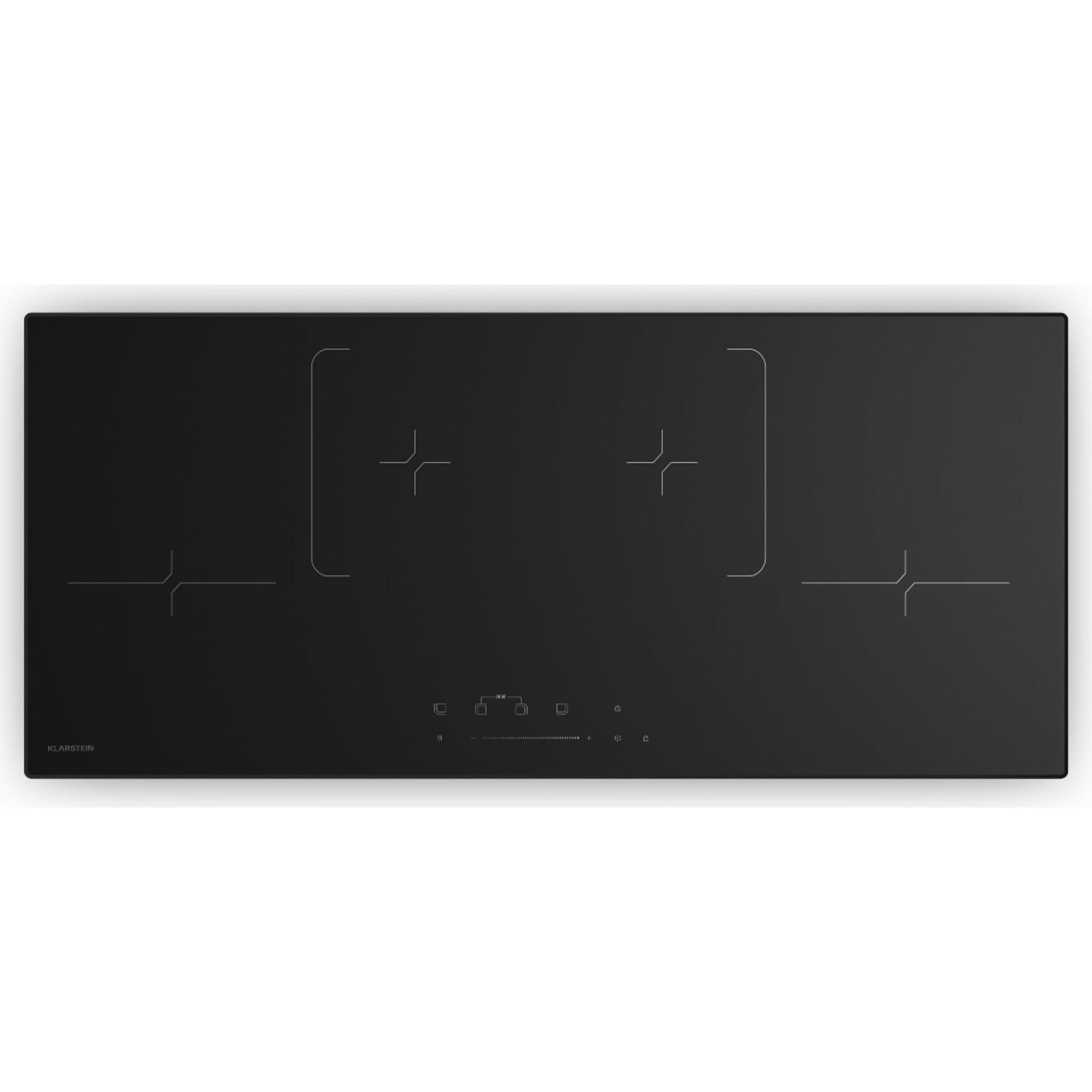 Plaque induction KLARSTEIN Velaire 4 zones 7000 W 90 cm Noir