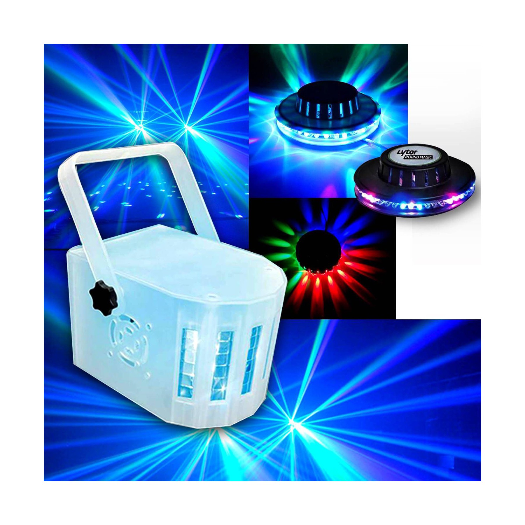 Jeu de lumières LYTOR MINI DERBY Kolor Lytor EFFET LIGHT 4 LED