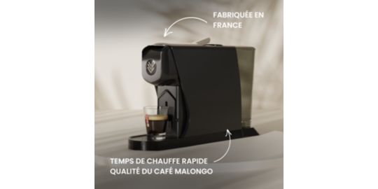 Cafetière à dosette MALONGO EOH NOIR MAT