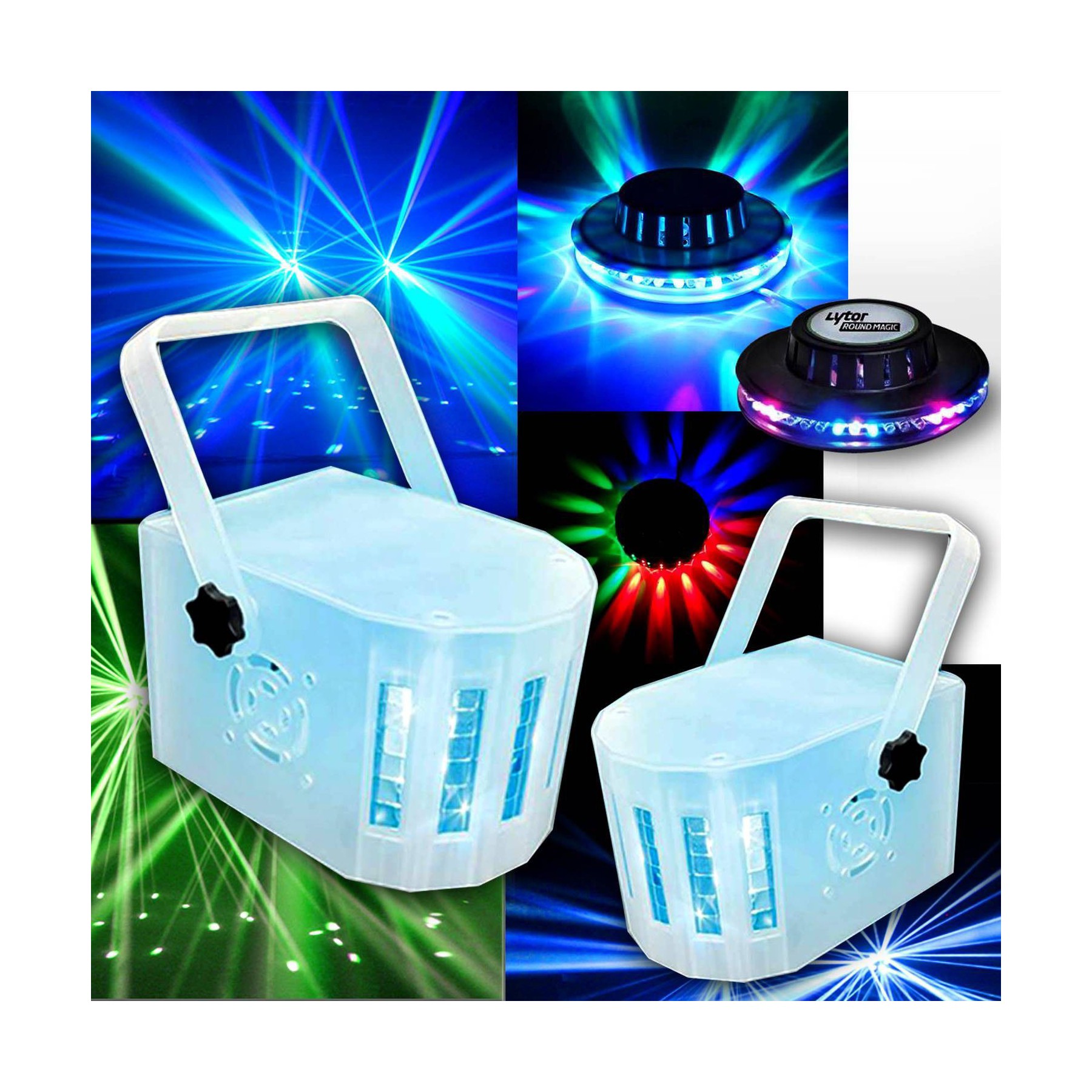 Jeu de lumières LYTOR 2 MINI DERBY Kolor Lytor EFFET LIGHT 4 L
