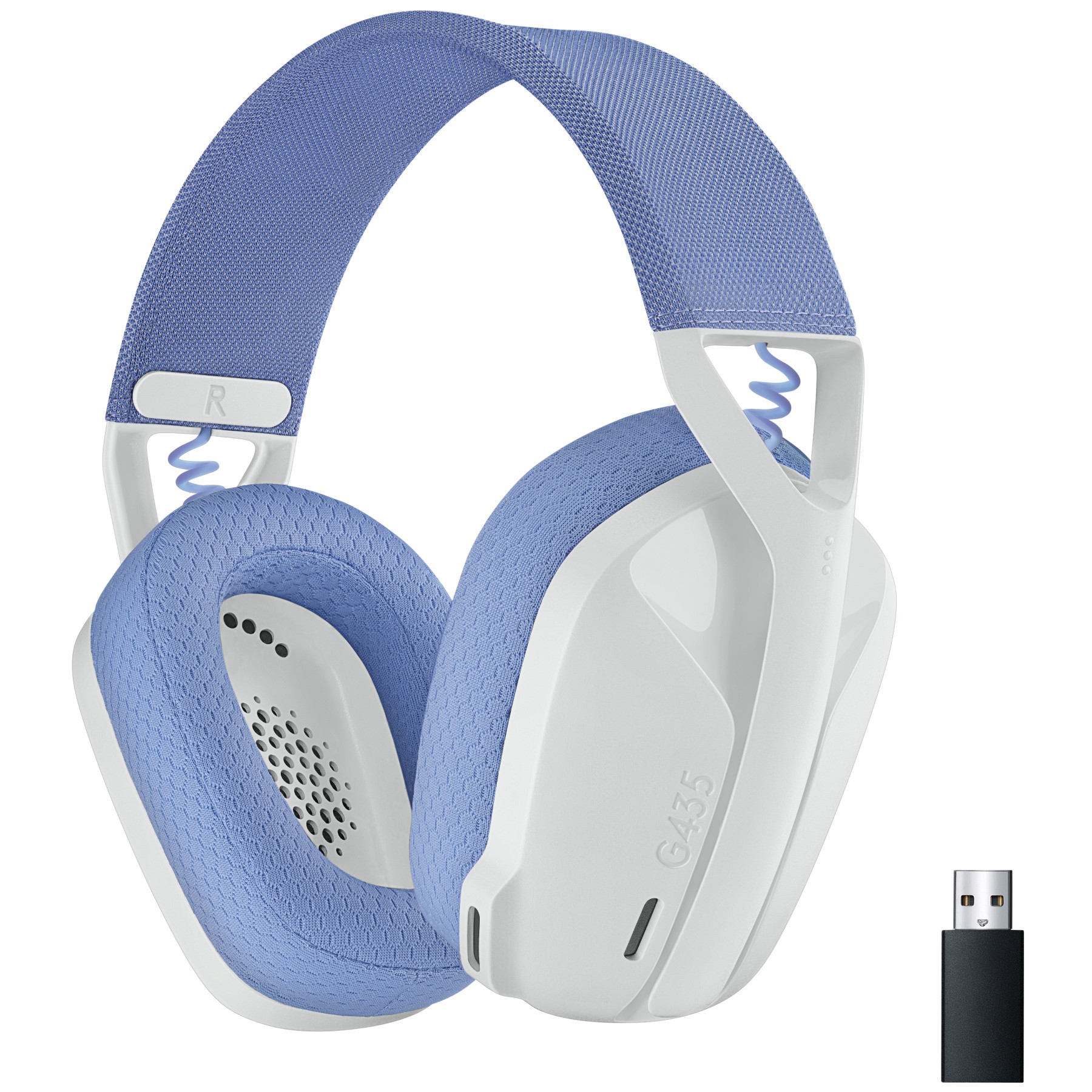 Casque gamer LOGITECH G435 Lightspeed Bluetooth Blanc
