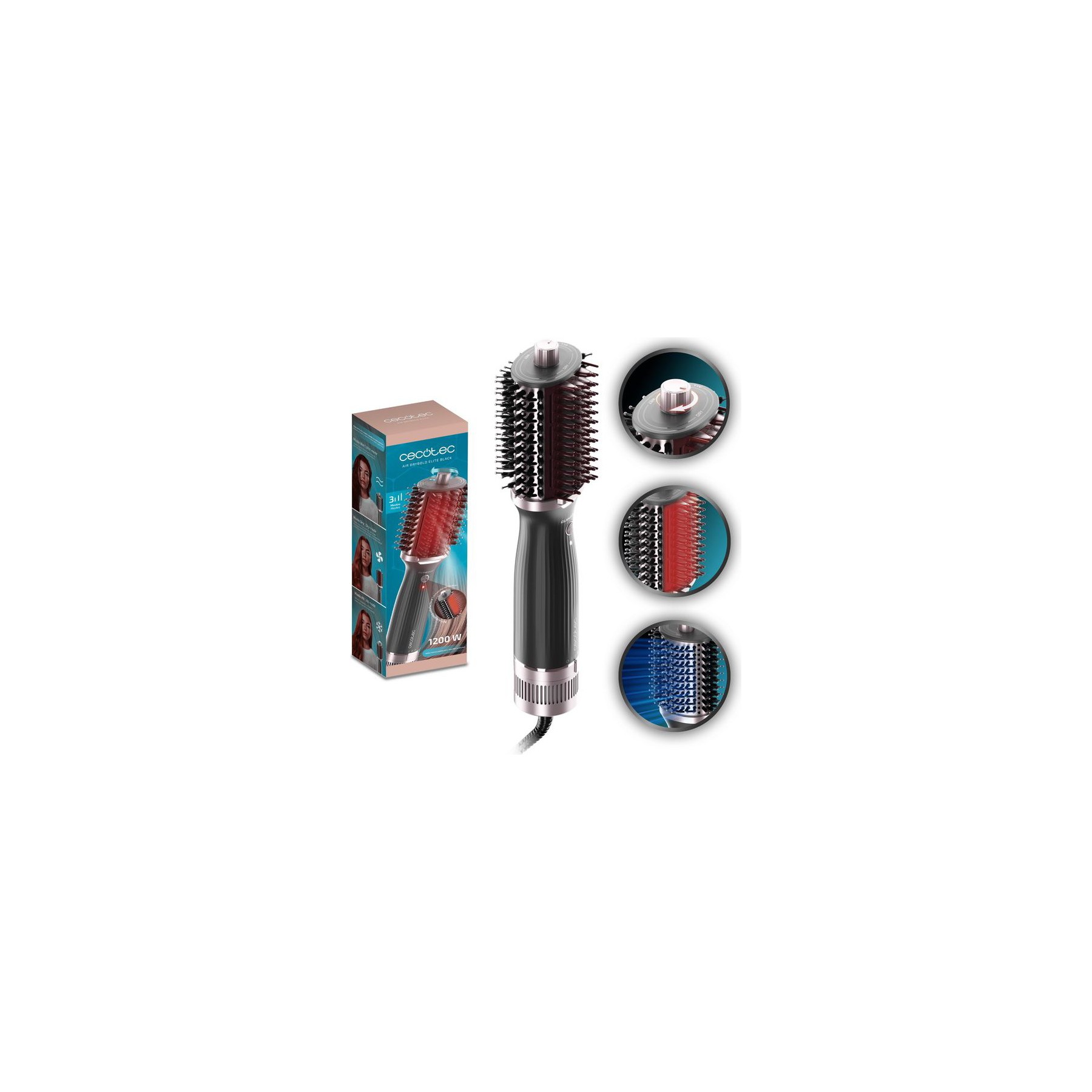 Brosse soufflante CECOTEC AIR DRYBOLD ELITE noir