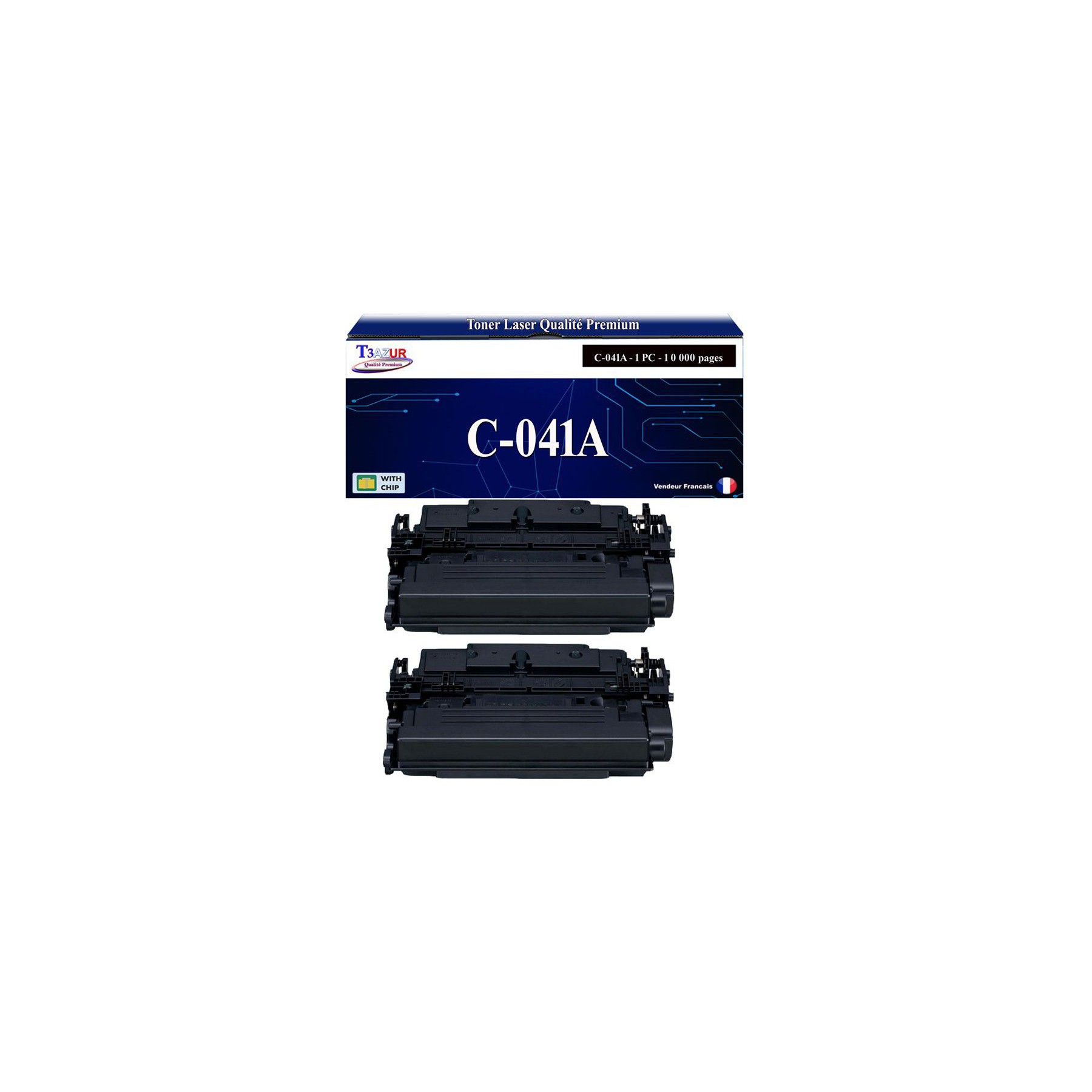 Toner T3AZUR pour Canon LBP312x MF522X MF525X 041 x2