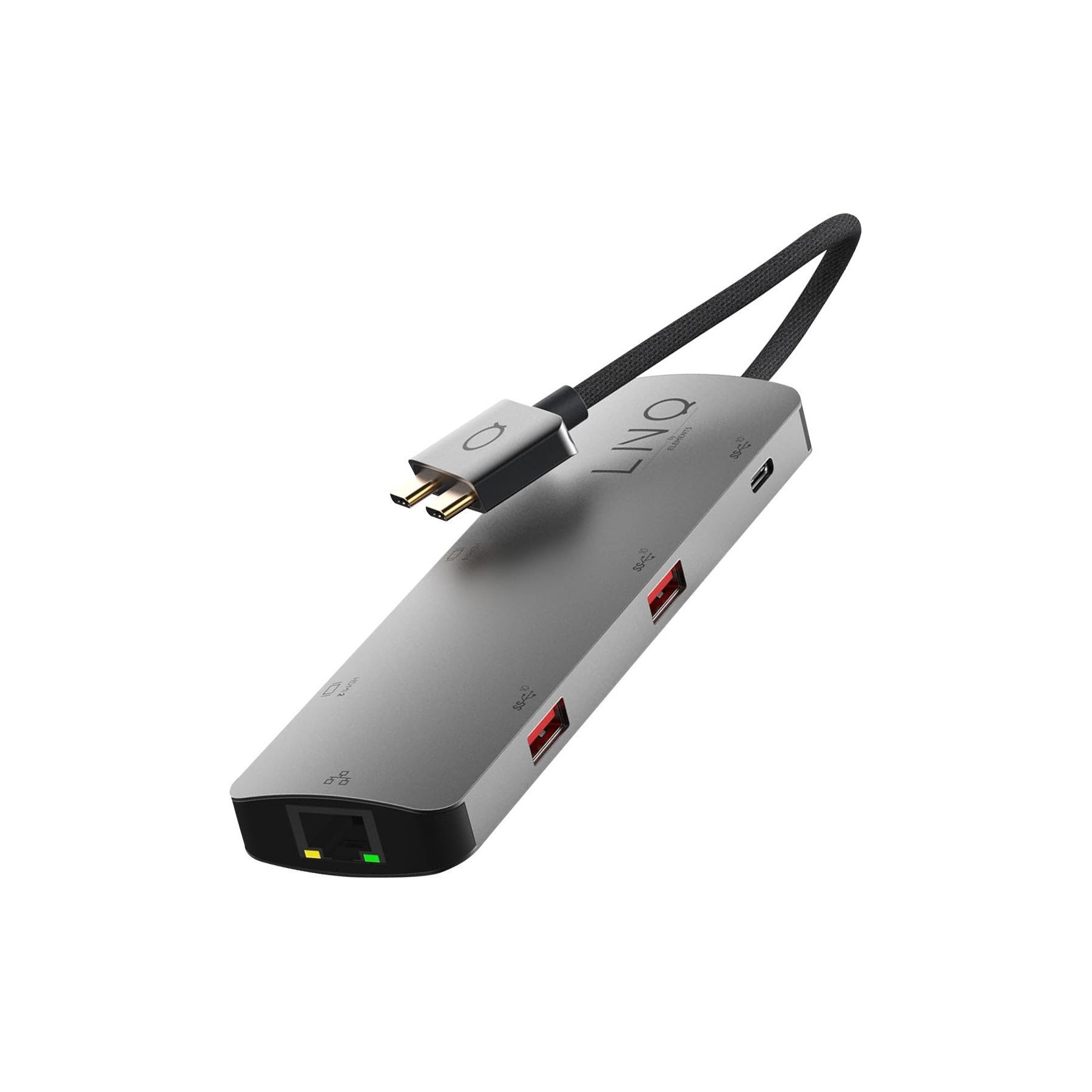 Hub LINQ 2 USB-C 7-en-2 PD 100W Ethernet D2 Pro