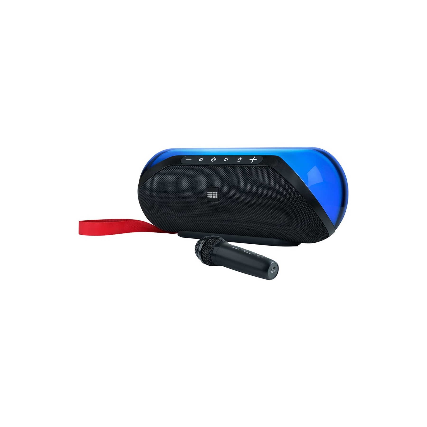 Enceinte portable BIGBEN 50W Lumineuse 180° avec Micro et Sangle