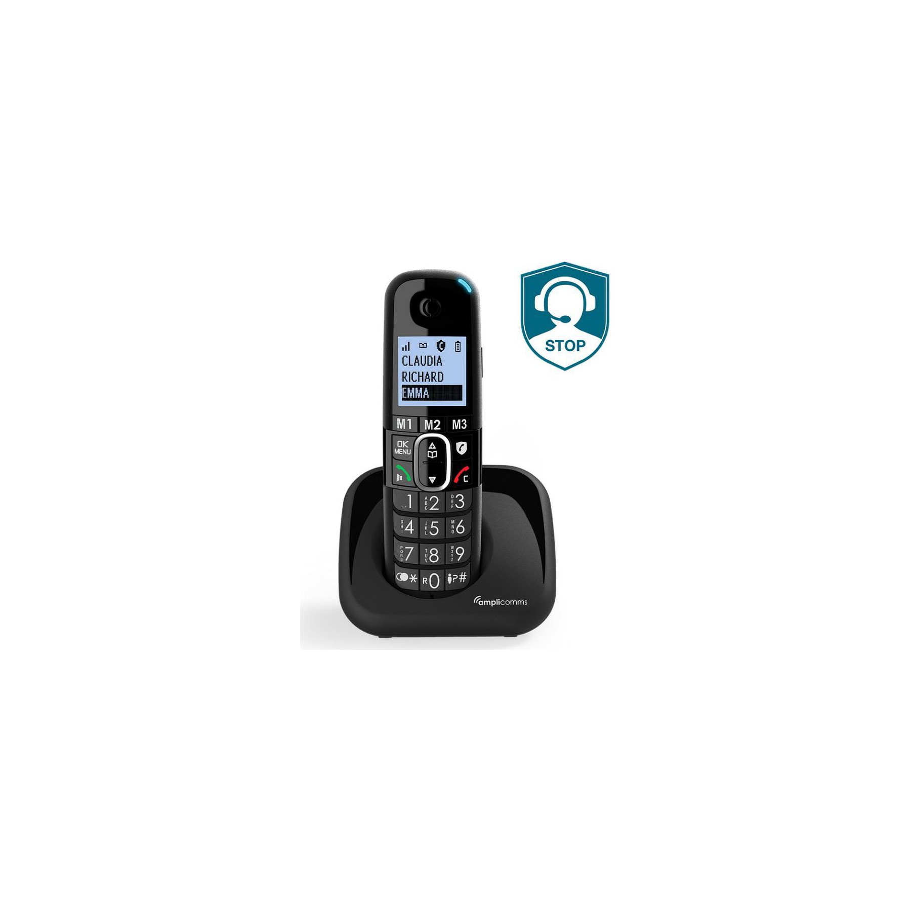 Téléphone sans fil AMPLICOMMS Téléphone sans fil Amplicomms Bigtel 150