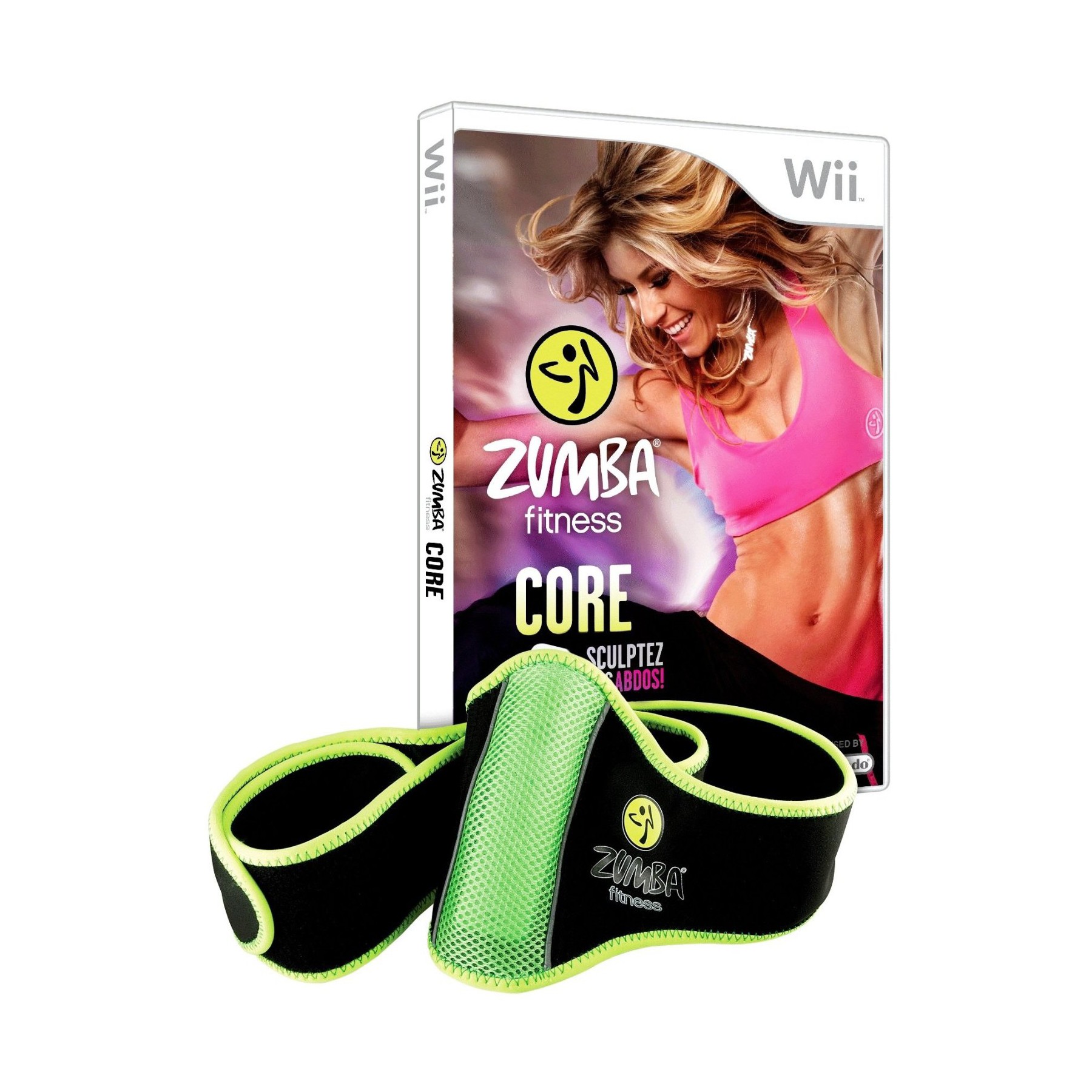 Jeu Wii DIGITAL BROS Zumba Core + ceinture