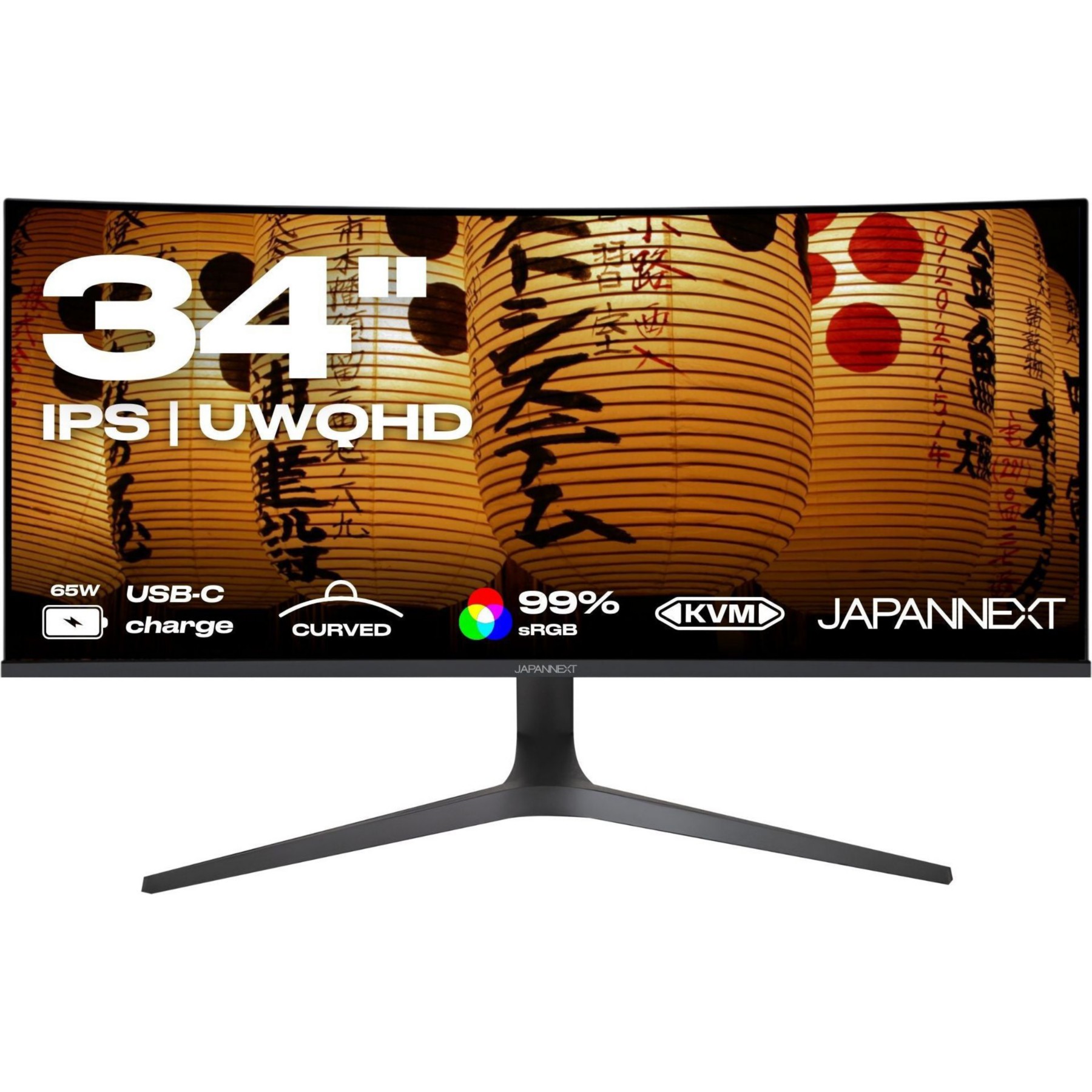 Ecran PC JAPANNEXT Ecran PC Incurvé 34" IPS UWQHD