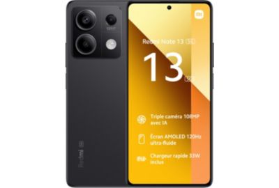 Smartphone XIAOMI Redmi Note 13 256Go Noir 5G