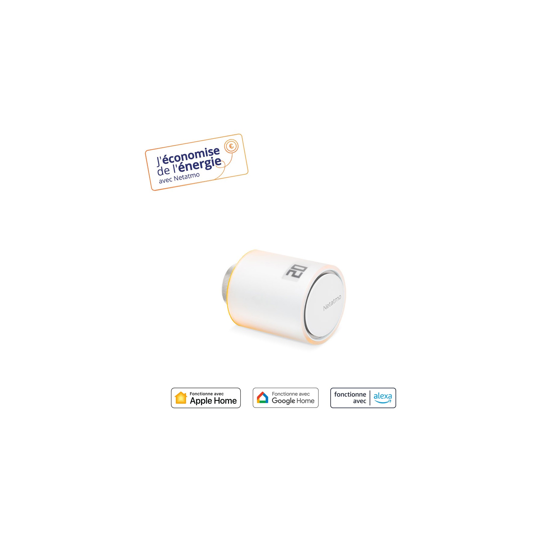 Tête thermostatique connectée NETATMO connectée additionnelle pour radiateur