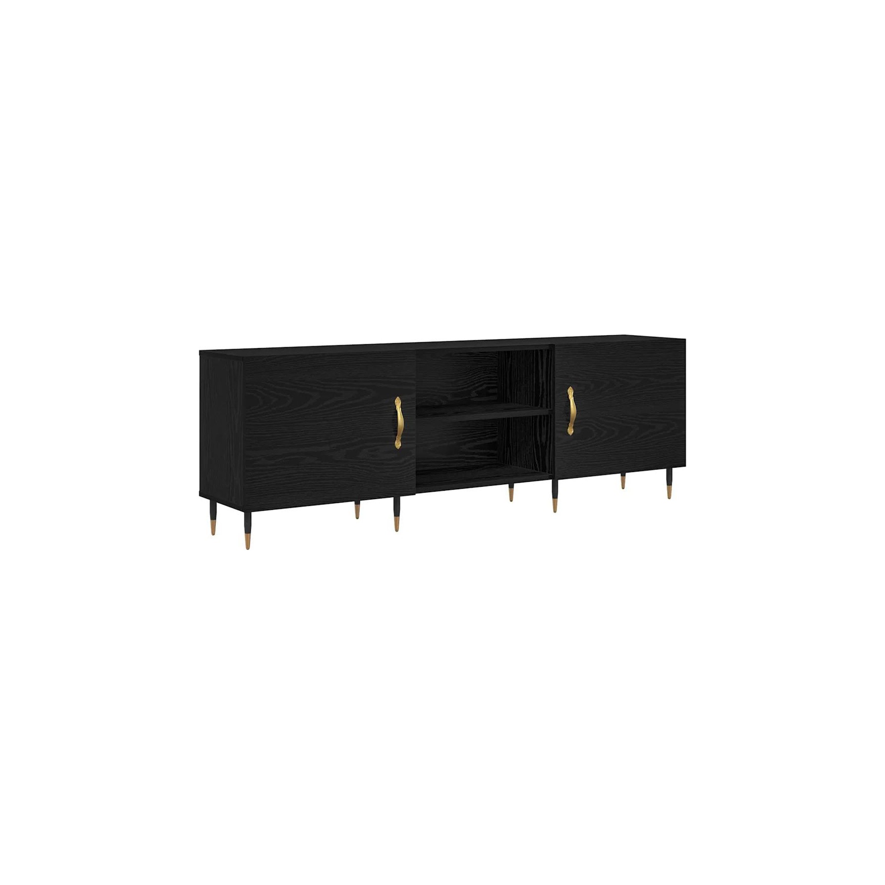 Meuble TV HELLOSHOP26 Meuble TV rectangulaire moderne rangemen