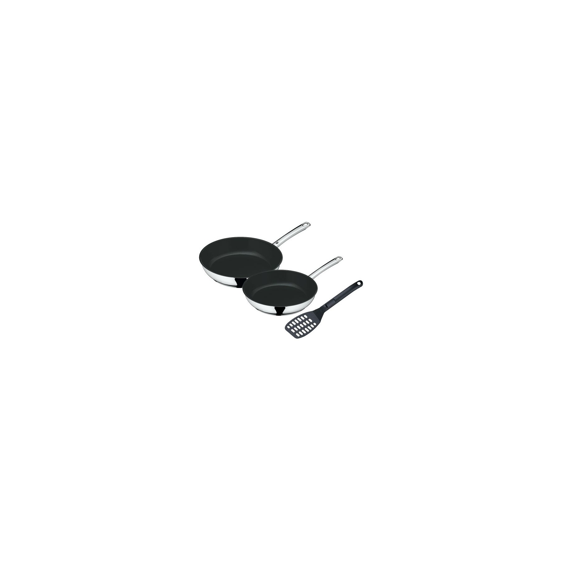 Batterie de cuisine WMF 2 Poeles Devil + spatule