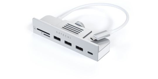 Hub USB C SATECHI USB-C/Multiports 6 en 1 iMac 24'' gris