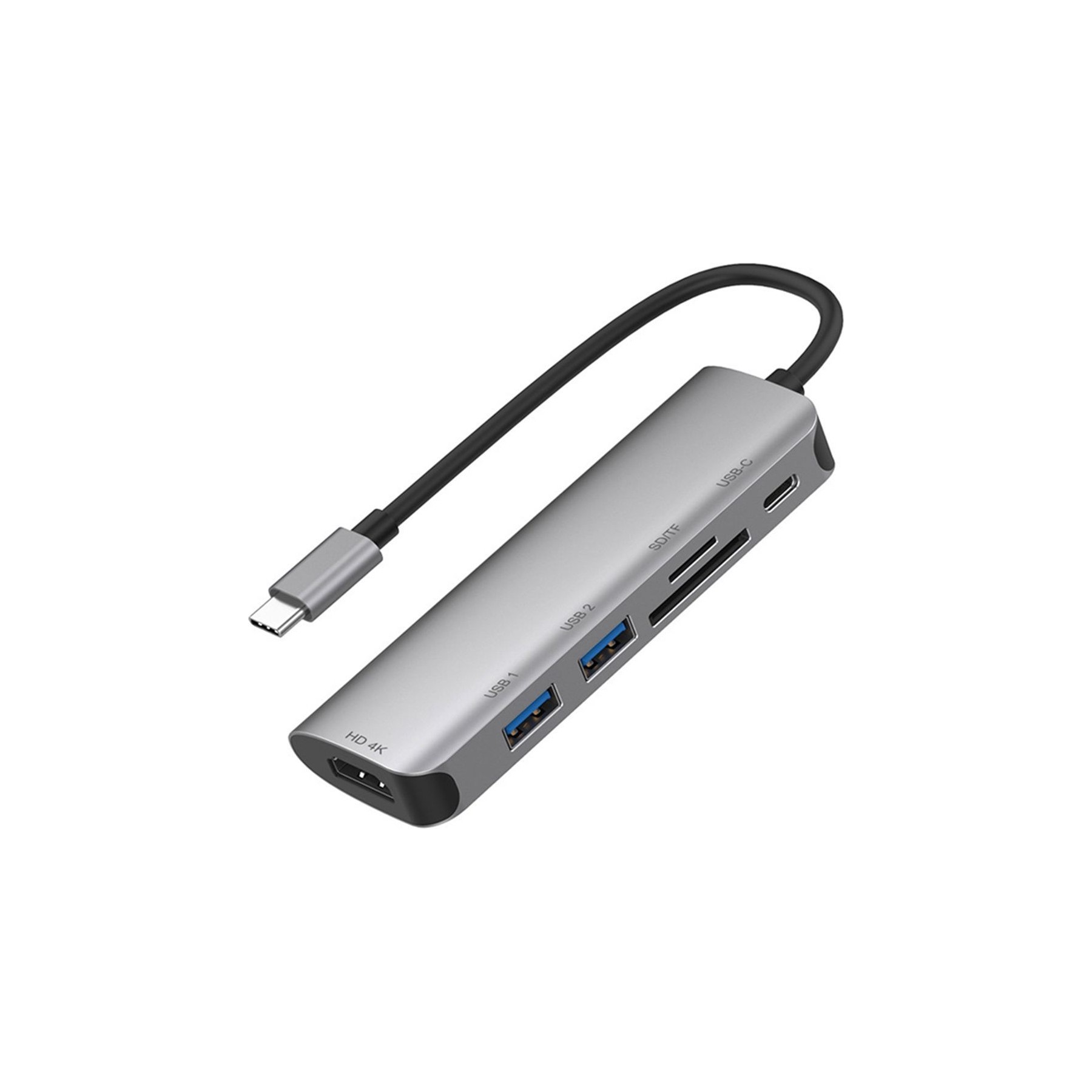 Hub EKO 6en1 HDMI4K USB3.0 USB-C vers USB Type-C